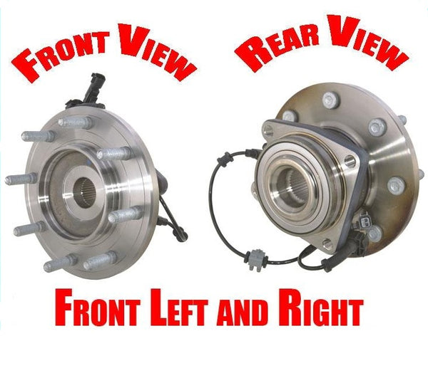 For 11-15 Silverado 3500HD Four Wheel Drive Dual Rear Wheels (2) Frt Hub Bearing