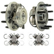 Front Wheel Hub Bearing + U Joints 06-08 Dodge Ram 2500 3500 1500 Mega Cab 4Pc