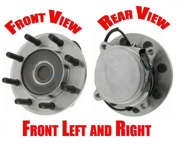 2 100% New Front Wheel Bearing Hub Assem. for 09-11 Ram 2500 Rear Wheel Drive Pr