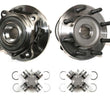 Wheel Bearing Hub Assembly for 2009 Ram 2500 4 Wheel Drive with U Joints 4pc Kit