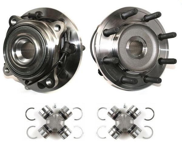 Wheel Bearing Hub Assembly for 2009 Ram 2500 4 Wheel Drive with U Joints 4pc Kit