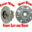 (2) Buje delantero y rodamiento de rueda se adapta solo a ABS trasero con brida de 4 pernos Ram 2500 94-99