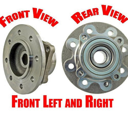 (2) Buje delantero y rodamiento de rueda se adapta solo a ABS trasero con brida de 4 pernos Ram 2500 94-99