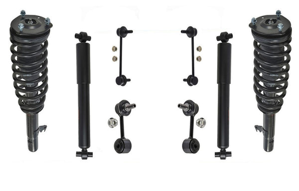 Se adapta a 07-09, tracción total, Ford Fusion 3.0LF, amortiguadores de bobina, barra estabilizadora 8p