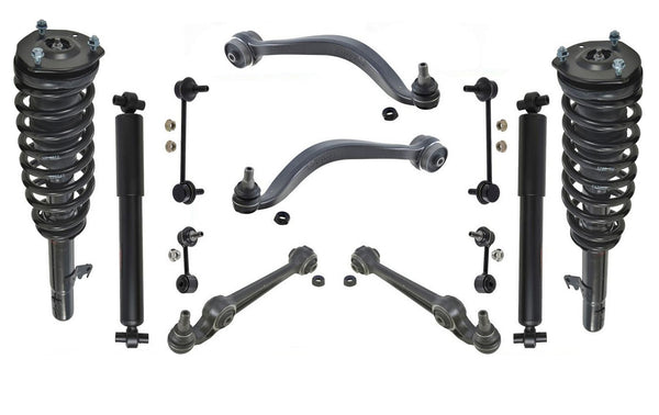 Tracción en todas las ruedas solamente 07-09 Fusion 3.0 AWD amortiguadores delanteros completos brazos 12 piezas