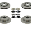 Fits For 11-15 Sonata HYBRID ONLY Frt & Rr Disc Brake Rotors W Ceramic Pads 6Pc