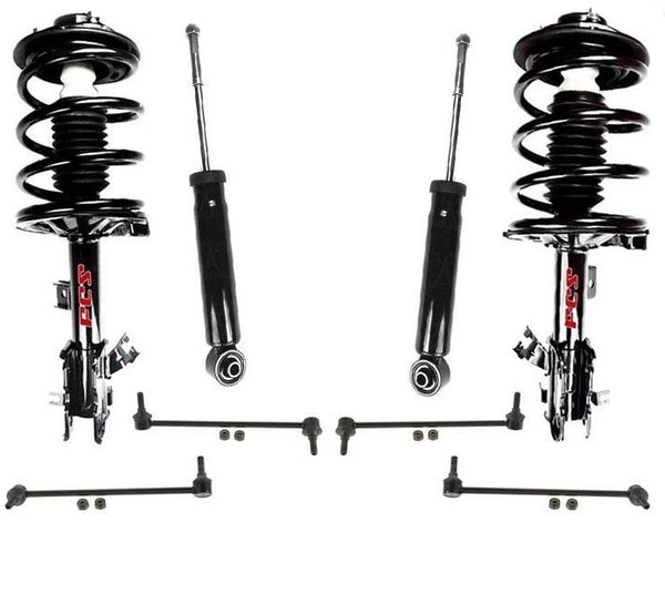 For Nissan Quest 2004-2009 Complete Coil Spring Struts Shocks Sway Links 8pc