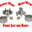 (2) Wheel Hub & Bearing 517008 PTC 63051K for 00-04 Suburu Outback 100% All New