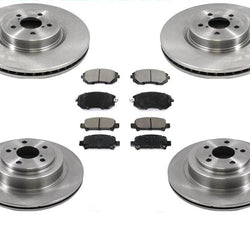 Front & Rear Brake Rotors & Ceramic Pads For Subaru Legacy GT 2.5L 2005-2009