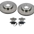 Front Brake Disc Rotors & Ceramic Pads Volkswagen Tiguan 2009-2017