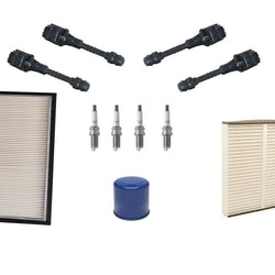 Ignition Coils Spark Plugs Air Cabin & Oil Filter 11p for 02-05 Sentra