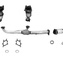 Odyssey 3.5L 2005-2010 Front Converters Flex Pipe & Rear Converter V-tech ONLY!