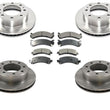 8 Stud F & R Rotors and Pads 8500LB GVW 03-06 Chevrolet Express Van G2500 8 Lug