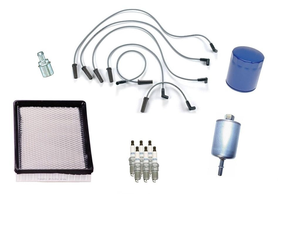 Juego de cables de bujías de iridio, aceite, aire y gas para kit de afinación Bonneville 3,8 L 95-98