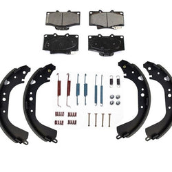 1992-2000 4 Runner Ceramic Front Pads & Rear Brake Shoes & Brake Shoe Springs