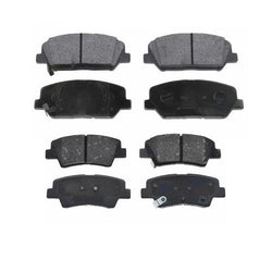 Juego de 2 almohadillas de cerámica premium para tablero delantero y trasero para Hyundai Veloster Turbo 13-16