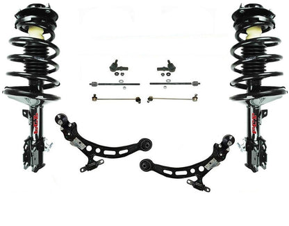 Front Complete Struts Control Arm BJ Tie Rods For Toyota Camry 97-01 2.2L Engine