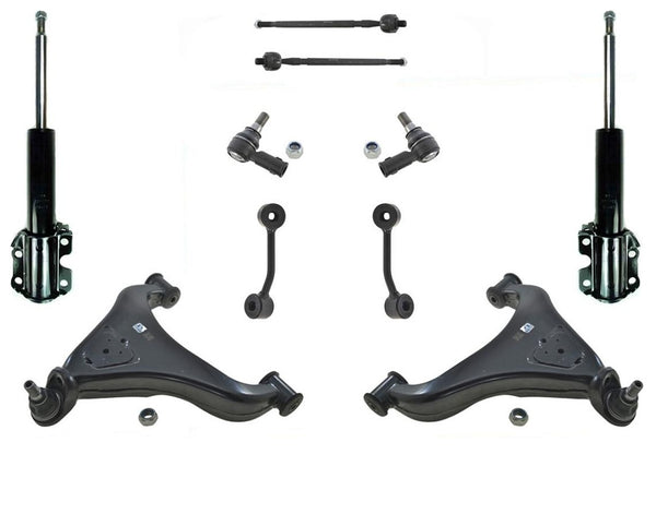 Front Shocks Lower Control Arms Tie Rod Ball joint For 02-06 Sprinter 2500 3500