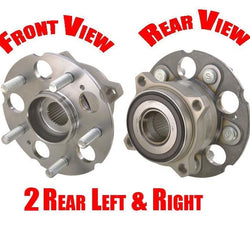 2 100% New Rear Wheel Bearing Hub Assembly For 10-15 Crosstour All Wheel Drive