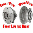 Front Left and Right Bearing and Hub Assembly for Volvo S60 01-09 XC70 03-07