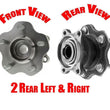 2 100% All New REAR Wheel Bearing & Hub Assembly for All Wheel Drive Rouge 08-13