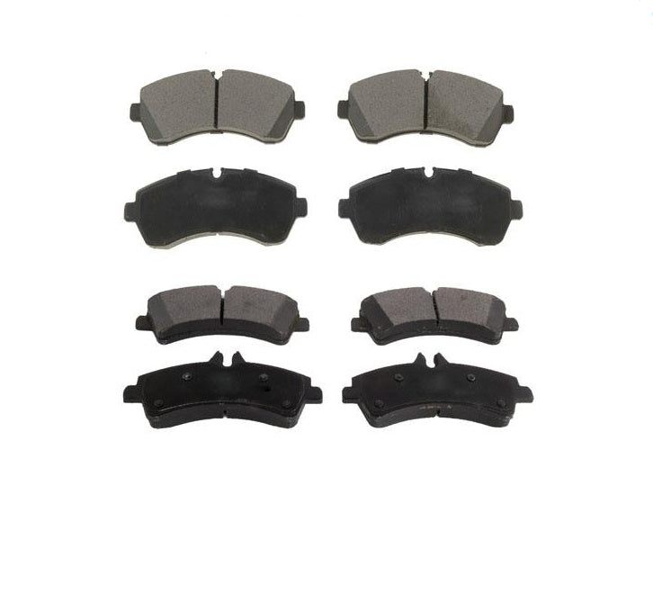 Front & Rear Pads for 07-16 Sprinter 3500 With DUAL Rear Wheels