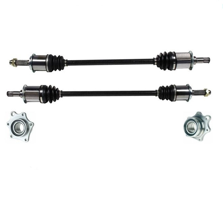 REAR CV Axle Shafts & Wheel Bearing Assembly For Element EX 03-08 AWD