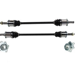 100% New REAR CV Axle Shafts & Wheel Bearing Assembly For Element EX 03-08 AWD