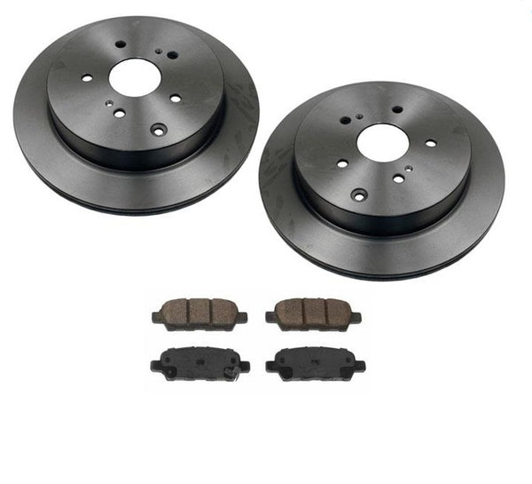 for 09-13 Grand Vitara 100% All New Rear Disc Brake Rotors With Ceramic Pads 3pc