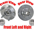 100% New Front Left & Right Wheel Hub & Bearing Kits for Scion tC 2005-2010