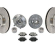Front Disc Rotors Pads Front Hub & Bearing Kits for Scion tC 05-10 5Pc