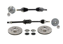 Kit de cojinetes y buje de almohadillas de rotores de disco delantero, ejes CV para Scion TC 05-10, 7 piezas