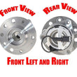 for 03-11 Saab 9-3 FRONT Left & Right 100% New Wheel Bearing & Hub Assembly
