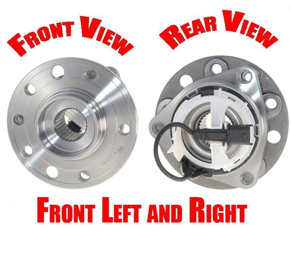 for 03-11 Saab 9-3 FRONT Left & Right 100% New Wheel Bearing & Hub Assembly