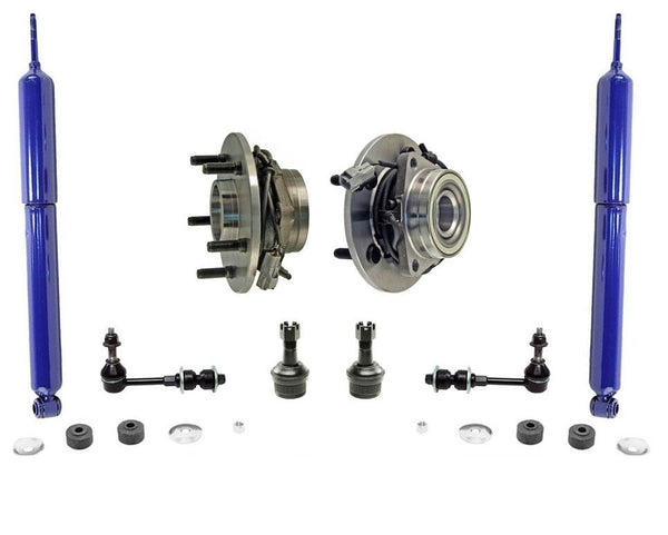 for 00-01 Dodge Ram 1500 4 Wheel Drive 4 Wheel ABS Hub Bearings Ball Joints 8pc