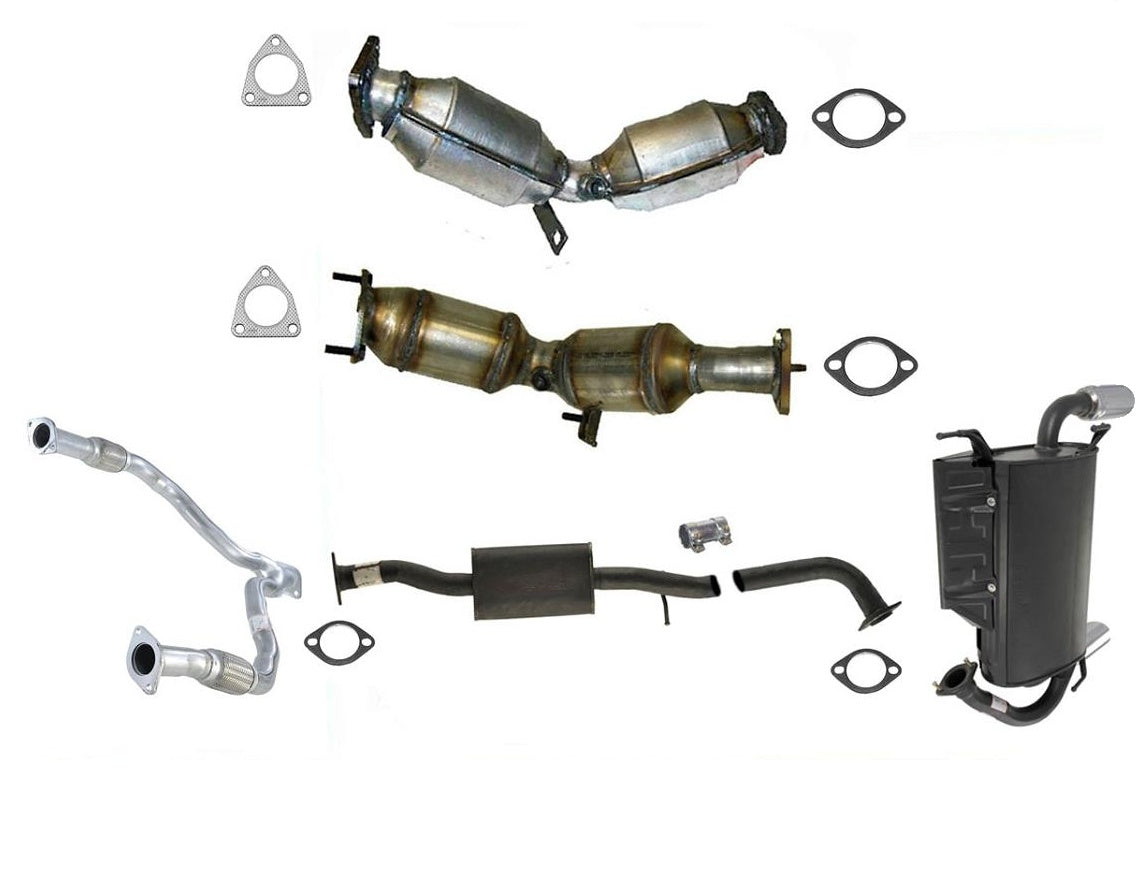 Full Exhaust System Left Right Converters Y Pipe Muffler For Infiniti FX35 03-04