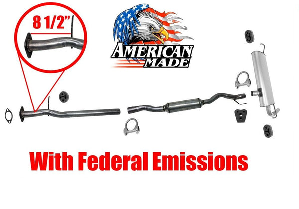 New Exhaust Pipe Muffler System for Nissan Rogue 08-13 With Federal Emiissions