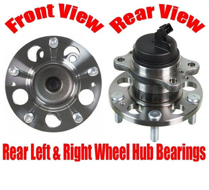 2 REAR Wheel Bearing and Hub Assembly for 2014-2019 Kia Soul 14-19 Soul EV