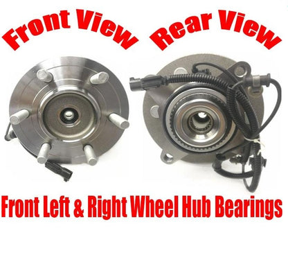2/  FRONT Wheel Bearing & Hub for 15-16 / 4 Wheel Drive Ford Expedition