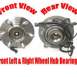 2/ 100% New FRONT Wheel Bearing & Hub for 15-16 / 4 Wheel Drive Ford Expedition