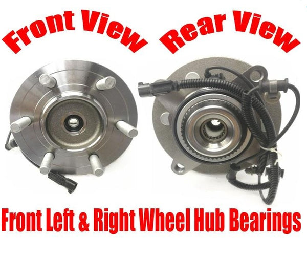 2/ 100% New FRONT Wheel Bearing & Hub for 15-16 / 4 Wheel Drive Ford Expedition