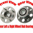 2/ All New REAR Axle Hub Bearing Asm for 96-00 Civic With Drums & 4W ABS Brakes