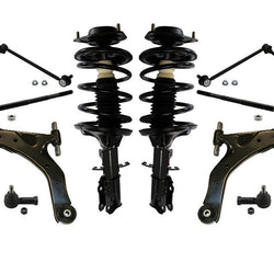 Kit de chasis de 8 piezas de barra de acoplamiento de brazos de control de puntales delanteros para Kia Spectra 2005-2009