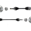 Front CV Axle Shaft Wheel Hub Bearing Kit For Nissan Sentra 1.8L Automatic Trans