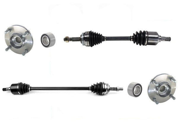 Front CV Axle Shaft Wheel Hub Bearing Kit For Nissan Sentra 1.8L Automatic Trans