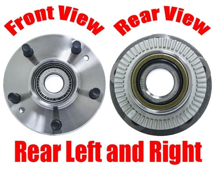 100% All New (2) Rear Hub Wheel Bearings for Kia Sedona with ABS Braking 03-05