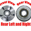 100% All New (2) Rear Hub Wheel Bearings for Kia Sedona with ABS Braking 03-05