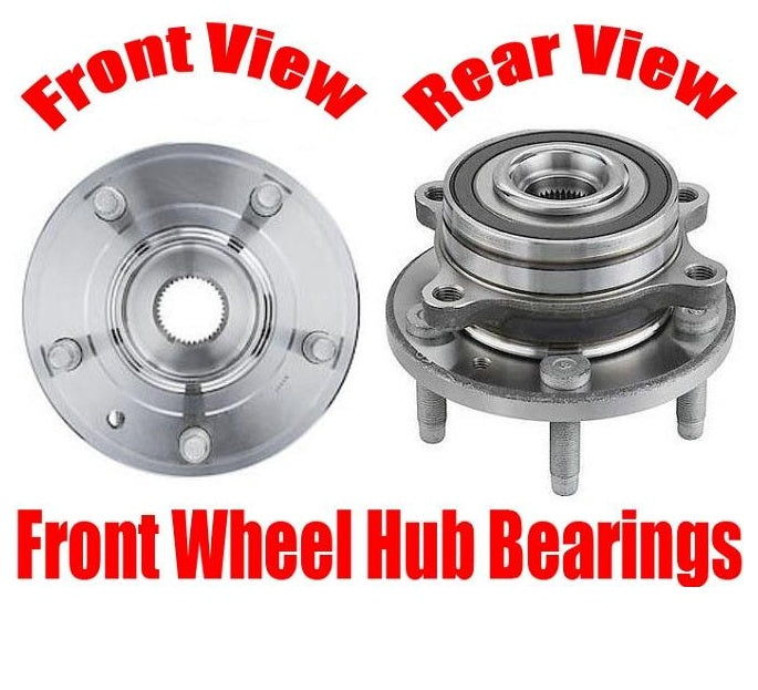 (2) 100% New Wheel Bearing and Hub Assembly Fits Front 13-17 SHO All Wheel Drive