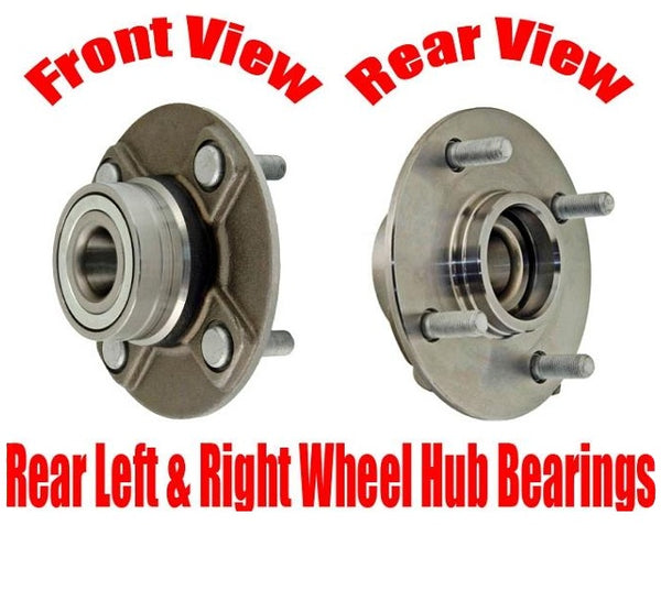 Rear Left & Right Wheel Hub Bearings for Nissan Altima 93-01 Without ABS Brakes