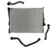 Radiador y (3) mangueras BMW 99-05 E46 323Ci 323i 325Ci 325i 325Xi 330Ci 330i 330Xi